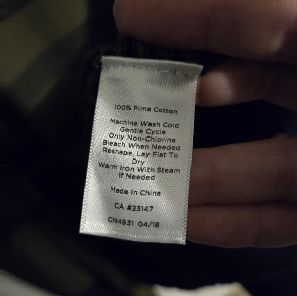 Talbots open front green striped cardigan, Size small - Picture 5 of 5